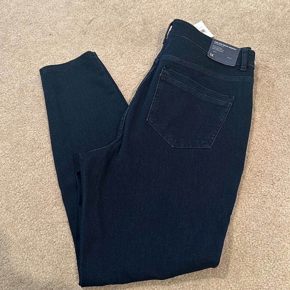 J Jill high rise denim jeggings - Picture 2 of 7